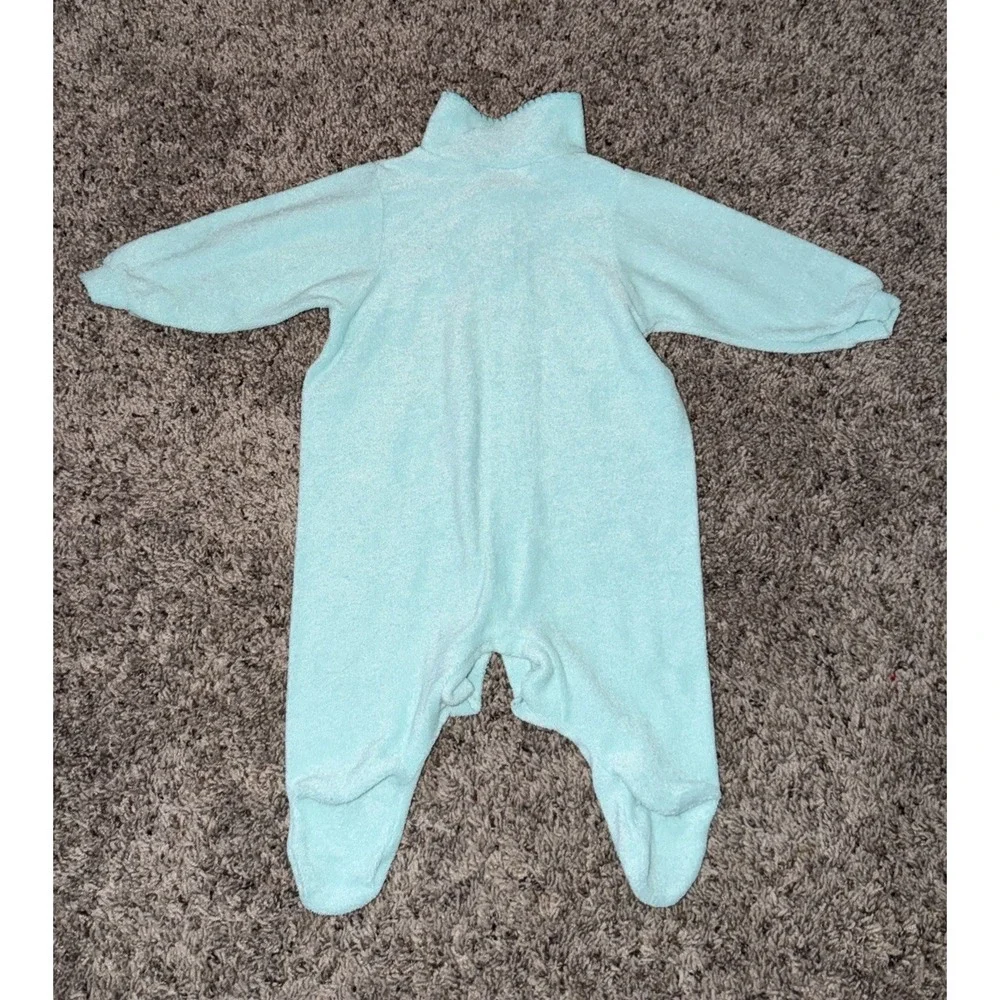 Vintage Carter's TerryCloth Baby Boys Sleeper w/ Rocking Horse Small‎ 0-3 Months